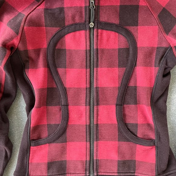 RARE EUC Lululemon Scuba Hoodie II in Buffalo Plaid Mini Camp Check size 6 - Picture 8 of 14